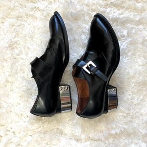 Jeffrey Campbell Monk Strap Oxford w Plated Heel